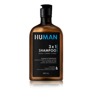 Shampoo 3x1 - Barba - Cabelo - Corpo - Human 240 Ml