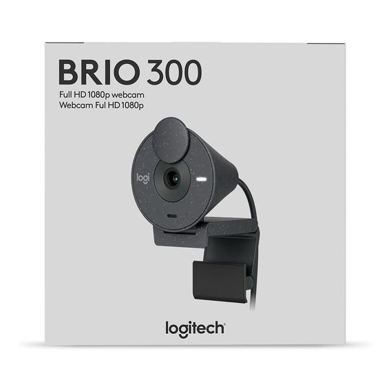 Camara Logitech Brio 300 Fhd 1080p Usb C Black