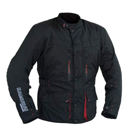 Campera Moto Samurai Liverpool Negro Touring Um