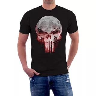 Camisa Justiceiro Punisher  Vingador Geek Camisa Caveira M-3