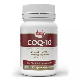 Coenzima Q10 Vitafor 200mg Por Porção 30caps