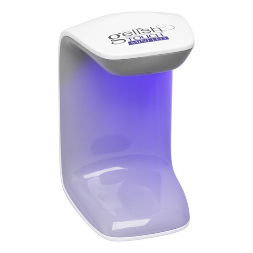 Mini Lámpara Uv Led De Uñas Gelish Para Adherir Soft Tips Color Blanco