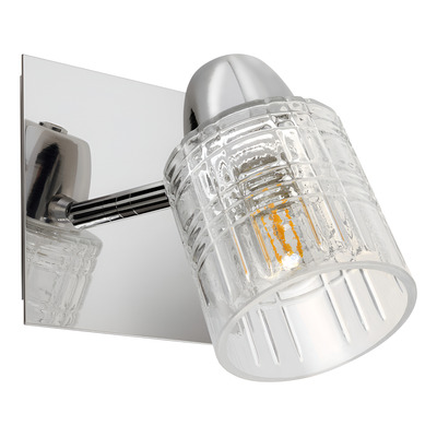 Aplique 1 Luz Vidrio Pared Old Apto Led E-27 