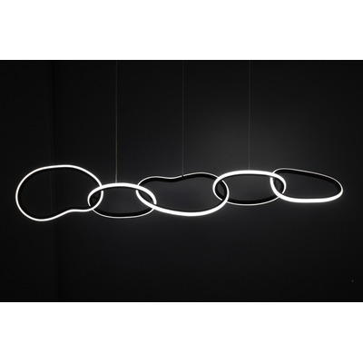 Colgante Led Garrid 86w Led Negro Deco Moderno Cie
