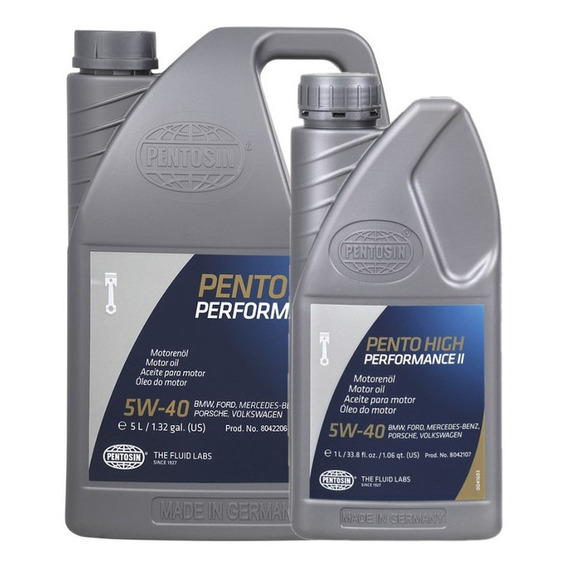Aceite Motor Pentosin 5w40 100% Sintetico, 6 Lt