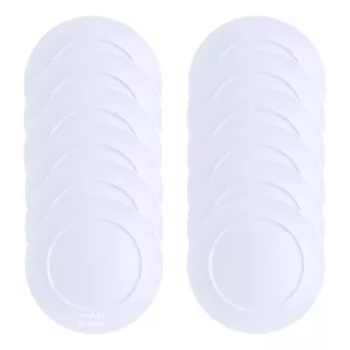 12 Pratos Rasos 28cm Luxo Porcelana Germer 2a Linha 28cm