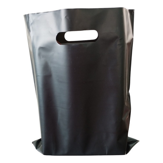 Bolsas Tipo Boutique 28x35 Cms Negra Por Kilo