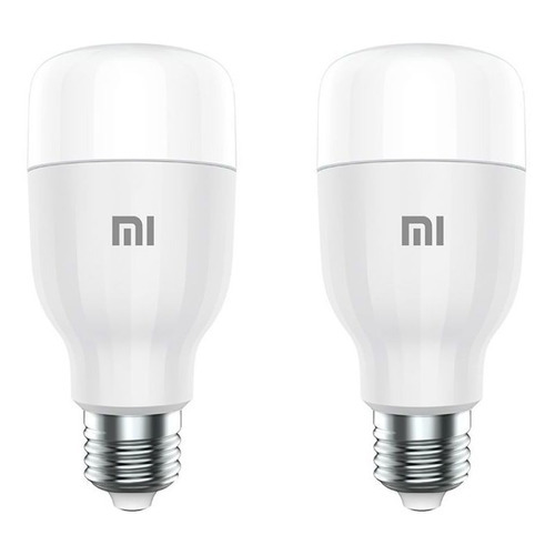 Kit 2 Focos Inteligentes Led Xiaomi Mi Smart Bulb Essential Color De La Luz Rgb
