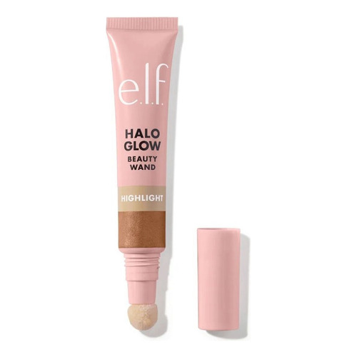 Elf Halo Glow Iluminador Highlight Beauty Wand Tono del maquillaje Liquid gold