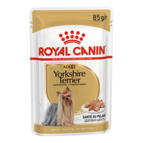 Alimento Royal Canin Breed Health Nutrition Yorkshire Terrier para perro adulto de raza  pequeña sabor mix en sobre de 85g