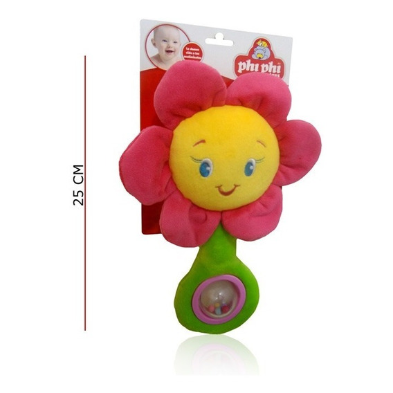 Flor Con Sonajero Varios Modelos 25cm Phi Phi Toys 8508