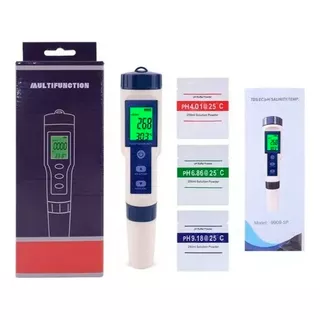 Medidor Calidad De Agua 5 En 1 Digital Ph Ec Tds Sal Temp