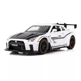 Nissan Gtr R35 Blanco Escala 1:32 Coleccionable