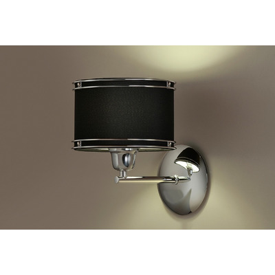 Aplique Pared Doble Aro Cromo Deco Moderno Apto Led Natural