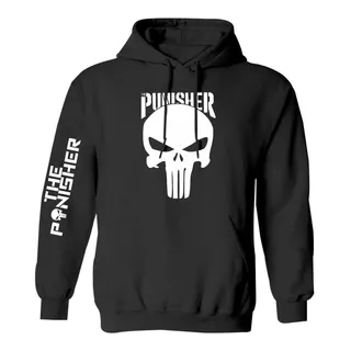 Sudadera Mod The Punisher Estampado Reflejante