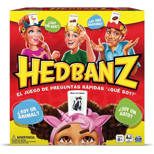 Juego De Mesa Spin Master Hedbanz 2-6 Jugadores