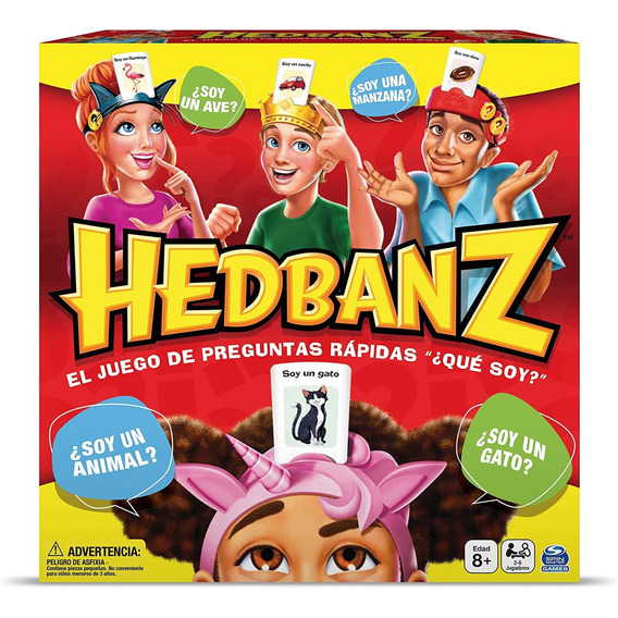 Juego De Mesa Spin Master Hedbanz 2-6 Jugadores