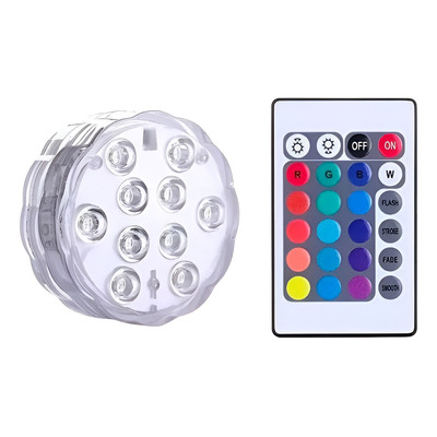 4 Pack Luces Led Piscina Sumergibles Led Luz Rgb