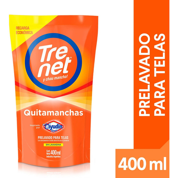 Repuesto Quitamanchas Ropa Trenet Oxi Spumator 400 Ml