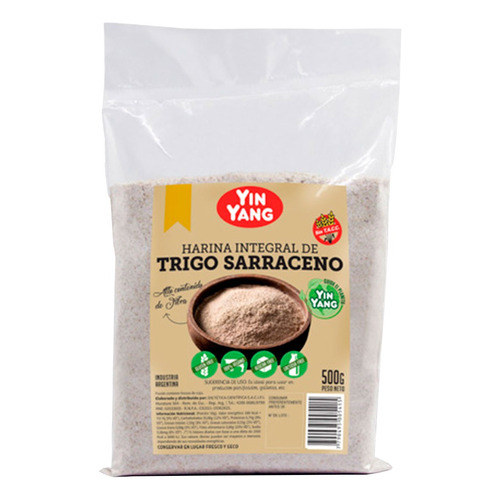 Harina Integral Trigo Sarraceno 500g - Sin Tacc - Yin Yang