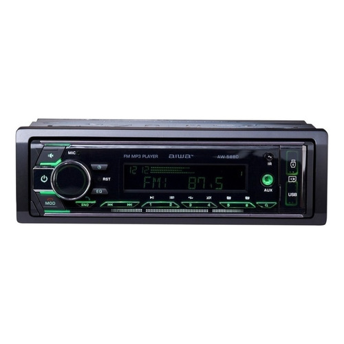 Radio para carro Aiwa AW-5880 con USB, bluetooth y lector de tarjeta SD
