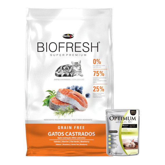 Alimento Biofresh Gatos Castrados 1,5 Kg + Promo!