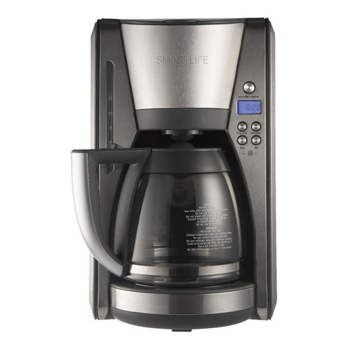 Cafetera Smartlife SL-CMD7004 automática plateada de filtro 220V