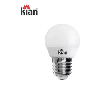 Kit 5 Lâmpadas Led Kian Bolinha 4,8w 3000k E27