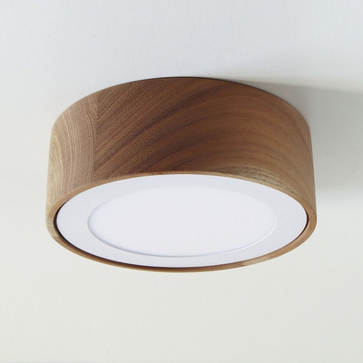 Plafon Led 12w Moyo Madera Cedro Torneado Deco Moderno Obj