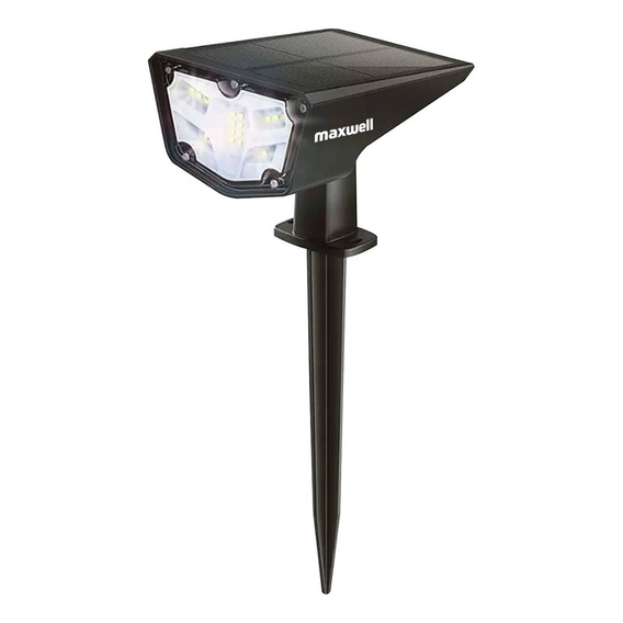 Foco Estaca Solar Jardin Led Maxwell Impermeable Luz Calida