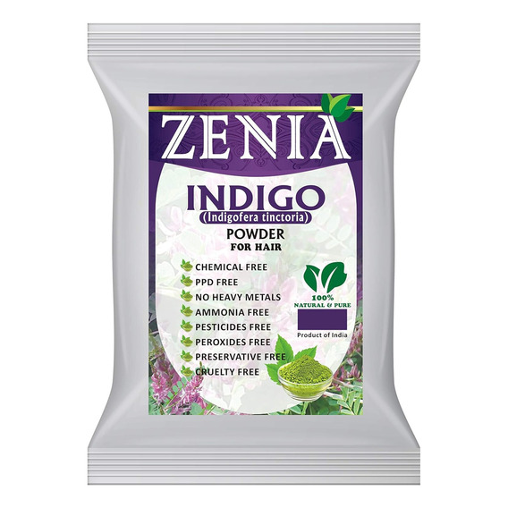  Tinte Para Cabello Zenia Indigofera Tinctoria Indigo 500g