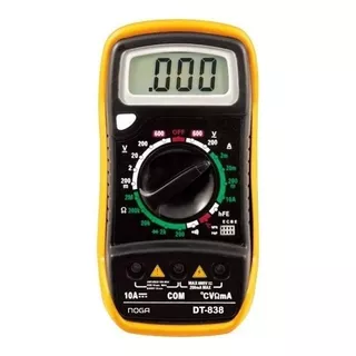 Tester Digital Multímetro C/sensor Temperatura Noga Dt-838