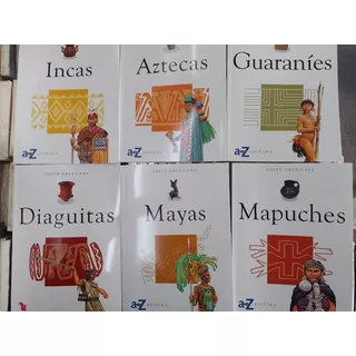 Gente Americana 6 Libros Incas Aztecas Mayas Guaranies..... 