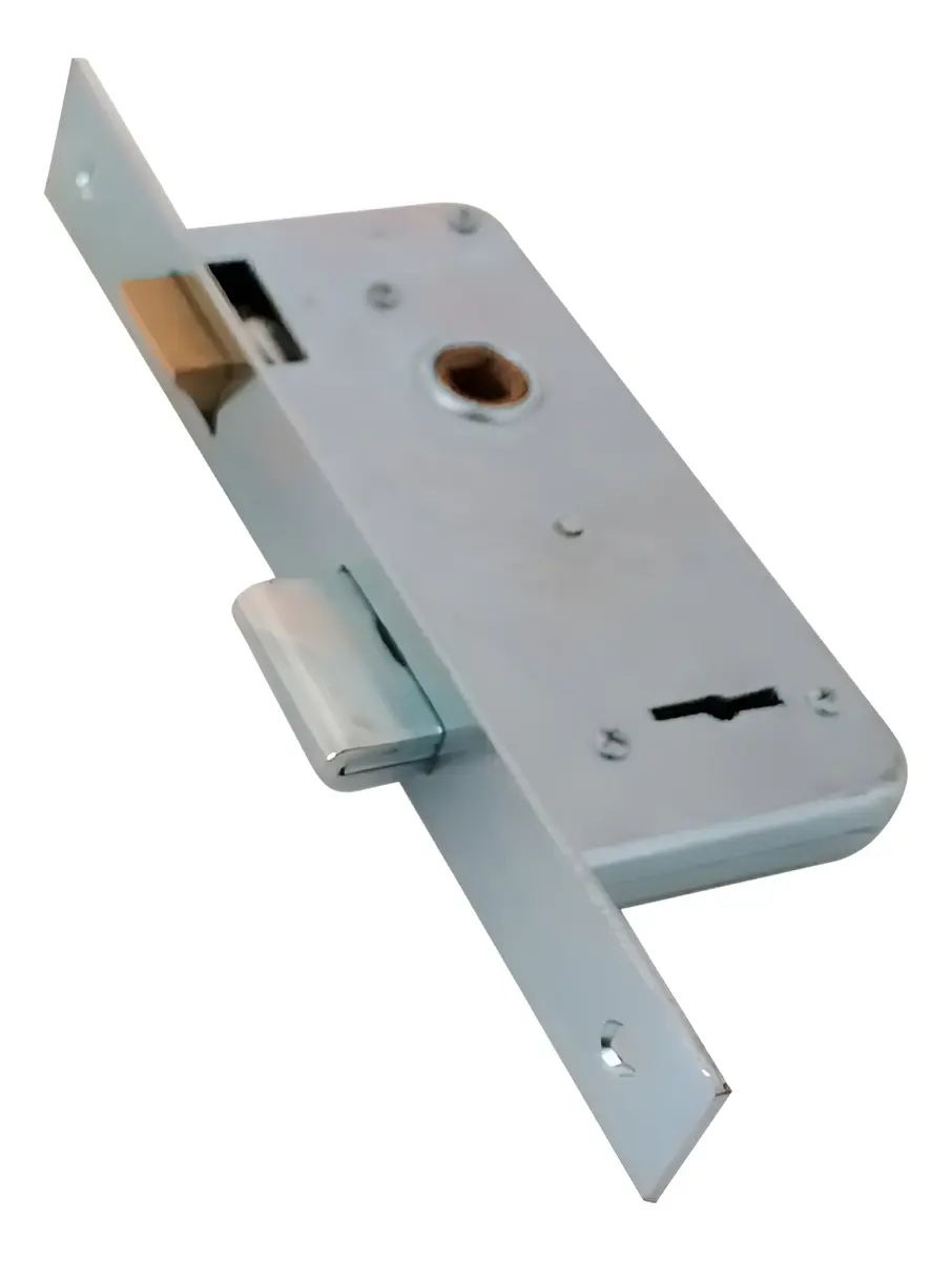 Imagen 2 de 6 de Cerradura para puerta abatible Prive 200 color plateado acabado zincado