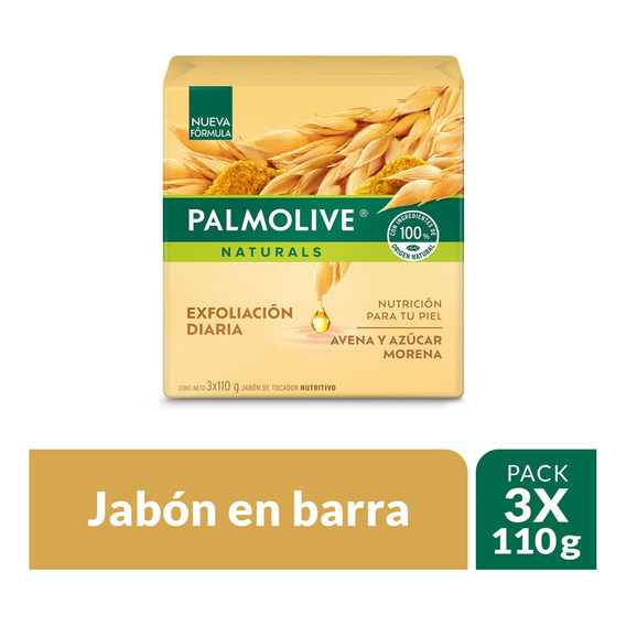 Jabon Palmolive Avena Y Azucar X 110g X 3und