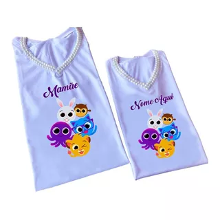 Kit Camisetas Baby Look Mãe E Filha - Bolofofos