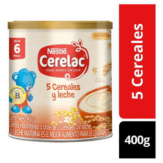 Cereal Infantil Cerelac® 5 Cereales 400g