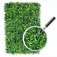  Follaje Artificial Sintetico Para Muro Verde 10pz 40x60cm