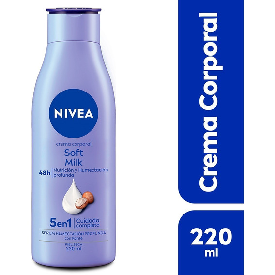  Crema corporal NIVEA Soft Milk piel seca 220ml
