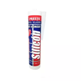 Silicón Presto 100% Uso Profesional Tubo 300ml Transparente