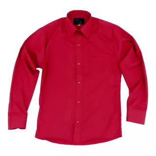 Camisa Vestir Para Adulto Roja Tallas Extras 52, 54 Y 56