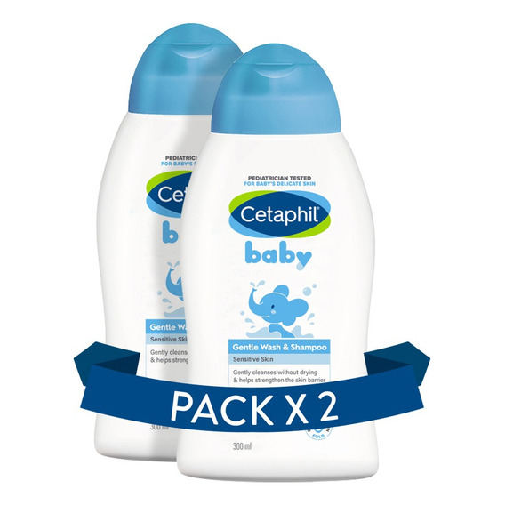 Combo X 2 Cetaphil Baby Jabon Liquido 300 Ml