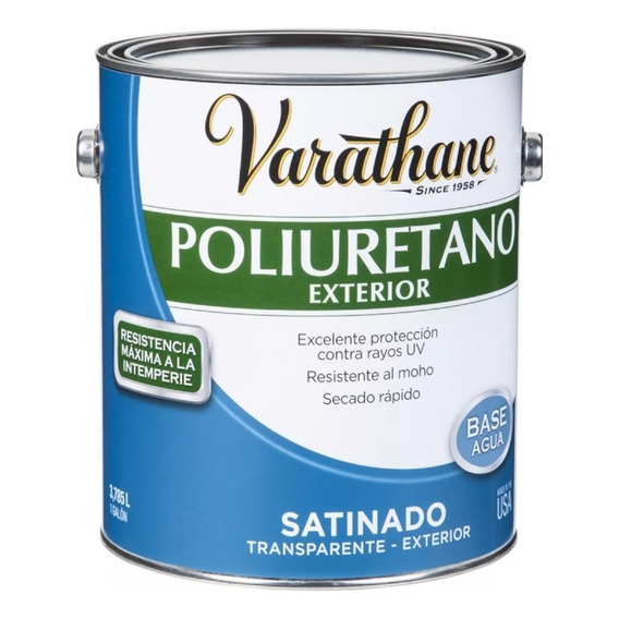 Barniz Poliuretano Exterior Satinado Varathane 946ml 