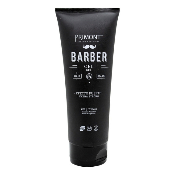 Primont Barber Gel Capilar Vegano Fijación Fuerte Pelo