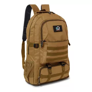 Mochila Trekking Camping Mochilero Aventuras 75 L Discovery Color Camel Diseño De La Tela Liso