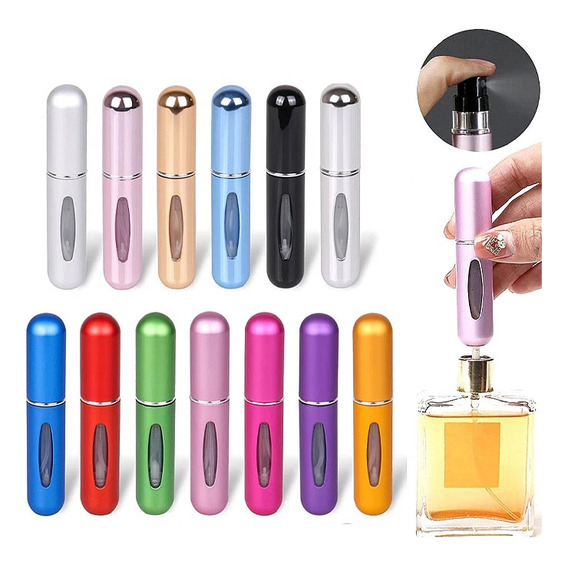 Mini Atomizador De Perfume Recargable Capsula Viaje Portátil