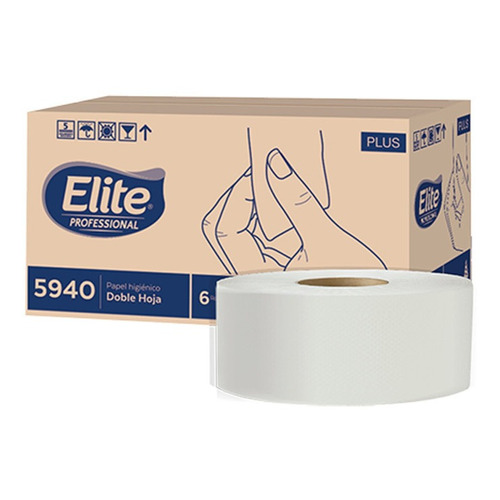 Papel Higiénico Elite® Bobina H/d 360 Mts. C/6 Rollos 5940