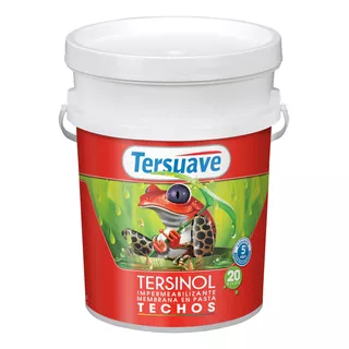 Pintura Impermeabilizante De Techos Tersinol Tersuave 20 Kg