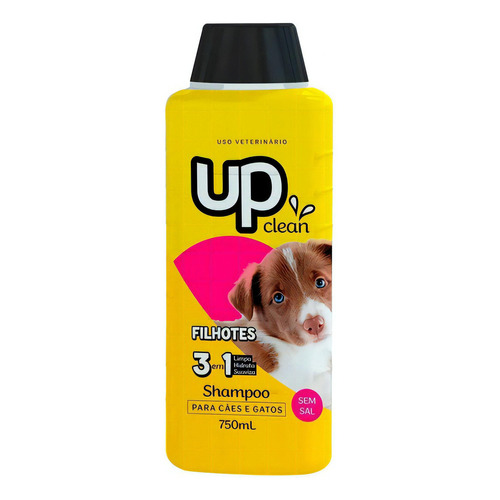 Shampoo Up Clean Para Mascotas Perro Gato Cachorro 750 Ml