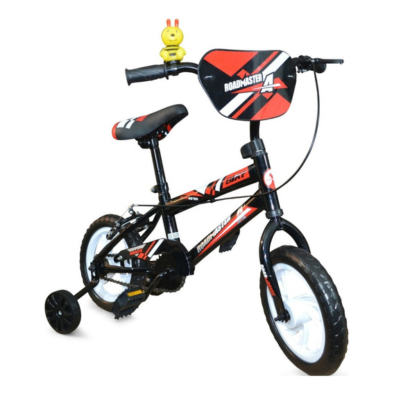Bicicleta Roadmaster Infantil Rin 12 Accesorios Niño Y Niña Color Negro